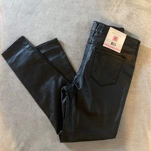 NWT faux leather ankle pants size 6